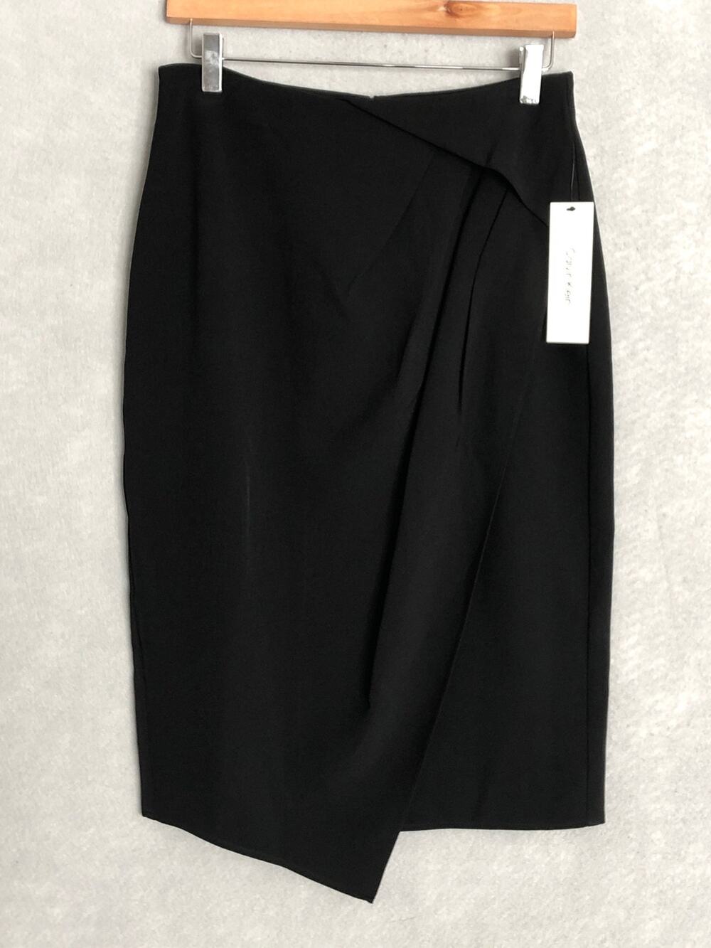 Calvin Klein Black Midi Skirt